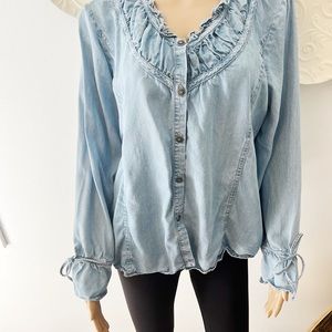 Tasha Polizzi Jean Top XL